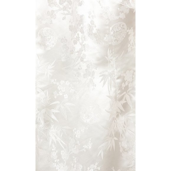 SAU LEE Joyce Dress Champagne Floral Mandarin Asian Qipao Chinese Cheongsam US 4 - Picture 9 of 13